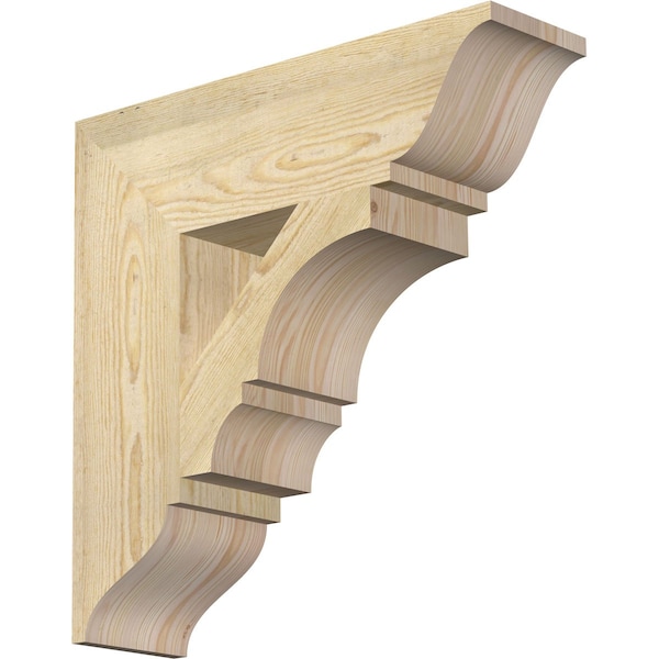 Ekena Millwork Balboa Traditional Rough Sawn Bracket, Douglas Fir, 6"W x 22"D x 22"H BKT06X22X22BOA01RDF - main